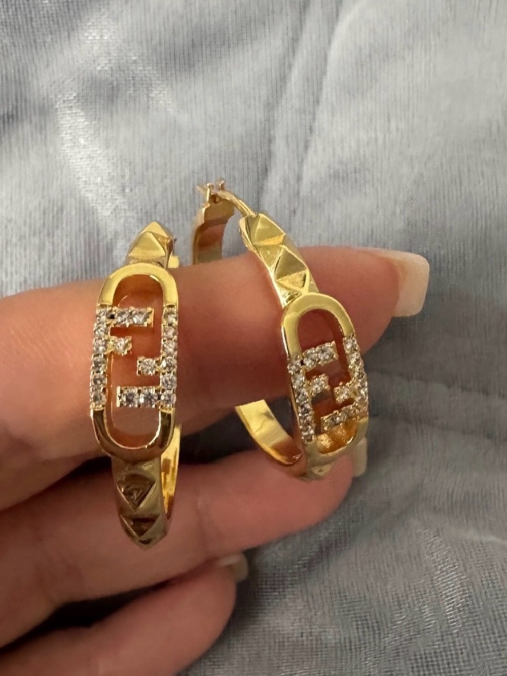 Fendi Hoop Earrings - Picture 7 of 11